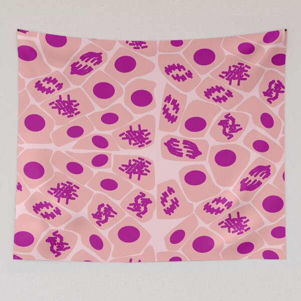 Item preview, Dividing cells mitosis pattern - Pink designed and sold by MicroMarket.
