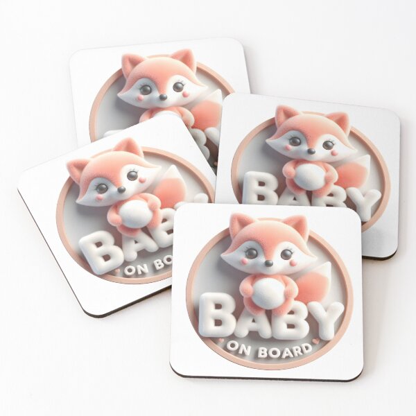 Item preview, Baby on Board Announcement - Fox-Themed Baby Announcement designed and sold by StyLeHi.