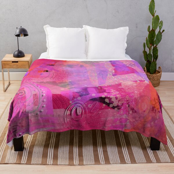 Item preview, 'Anarchy' Colorful Pink, Red + Purple Abstract Painting designed and sold by Venus-in-Virgo.