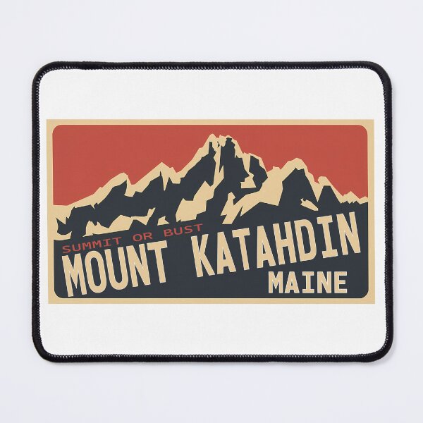 Item preview, Retro Mount Katahdin Maine Climbing Design designed and sold by SparroCreative.