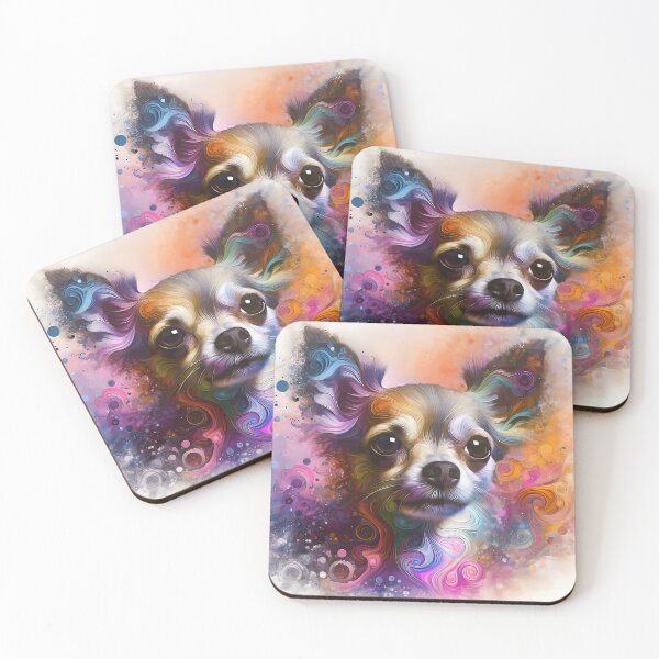 Item preview, Chihuahua Dog Artistic Profile Rendering designed and sold by CattyCornerPOD.