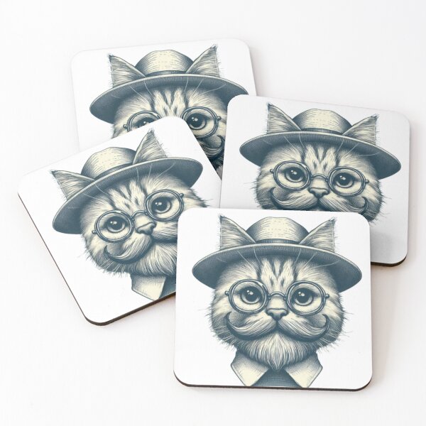 Item preview, Hipster Cat designed and sold by EmberlyDawn.