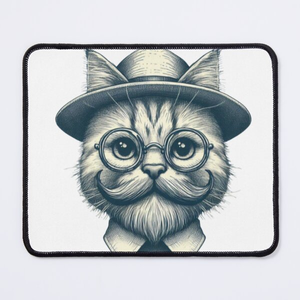 Item preview, Hipster Cat designed and sold by EmberlyDawn.