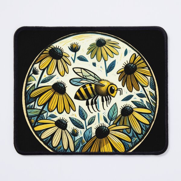 Item preview, Bee and Daisies designed and sold by FrictionMaxxing.