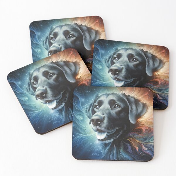 Item preview, Black Lab Dog Artistic Portrait Rendering designed and sold by CattyCornerPOD.