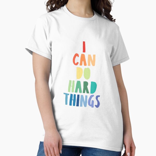 Item preview, I Can Do Hard Things, Printable Wall Art, Inspirational Quote, Rainbow Print, Work Hard Print, Family Theme Print, Back to School Print designed and sold by nocebee.