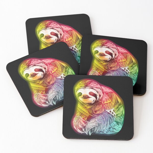 Item preview, Sweet and colorful sloth looking at you designed and sold by Street Corsairs.