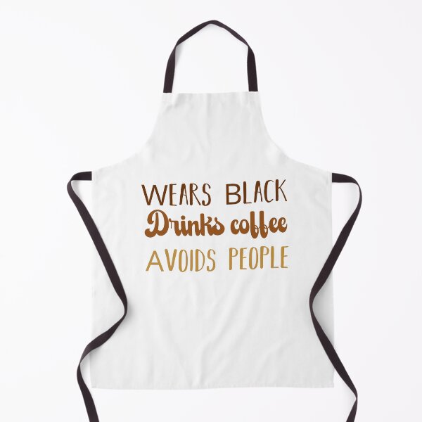 Item preview, Wears Black drinks coffee Avoids People designed and sold by belladesign7.