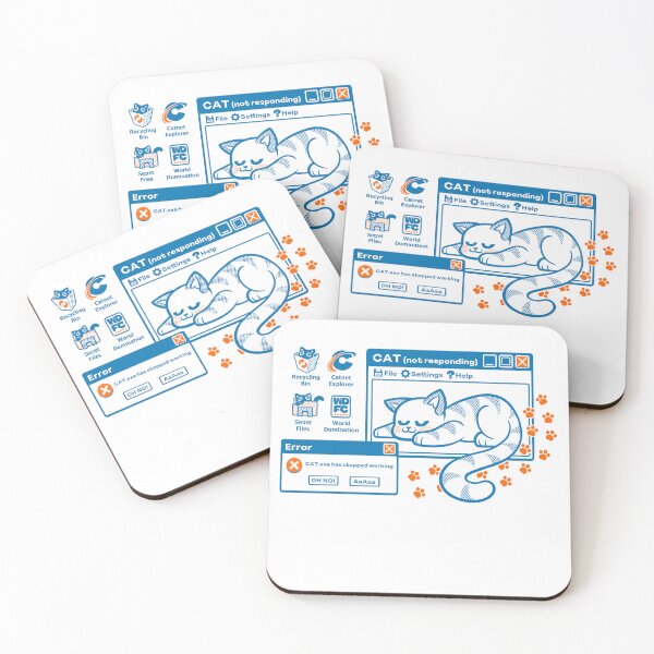 Item preview, Cat Windows Error designed and sold by World Domination For Cats ®.