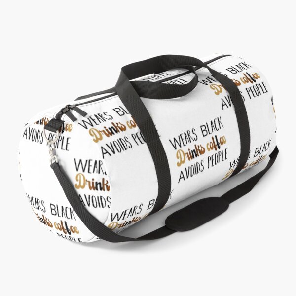 Item preview, Wears Black drinks coffee Avoids People designed and sold by belladesign7.