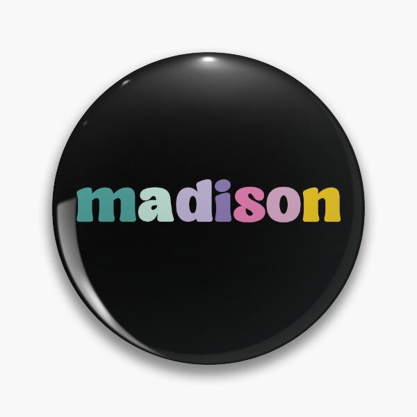 Item preview, Madison - Custom name on colorful block font designed and sold by To the Lua.
