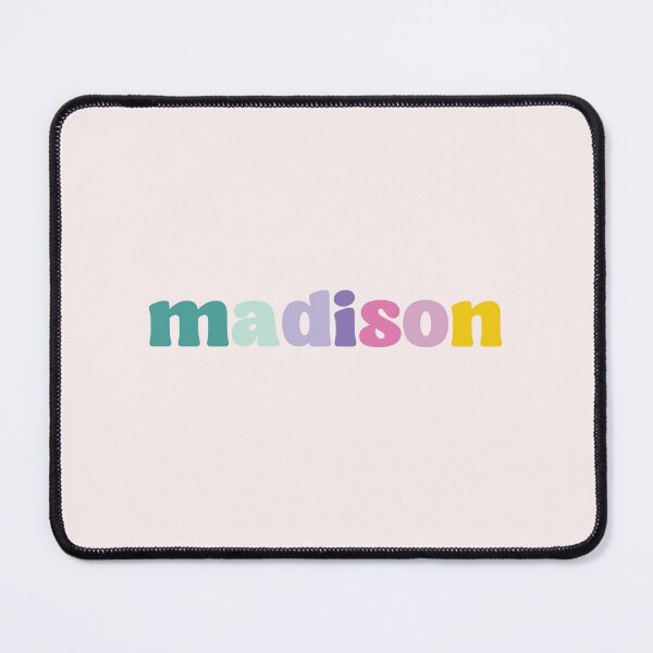 Item preview, Madison - Custom name on colorful block font designed and sold by To the Lua.