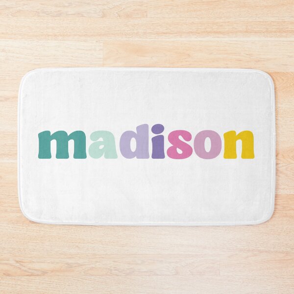 Item preview, Madison - Custom name on colorful block font designed and sold by To the Lua.