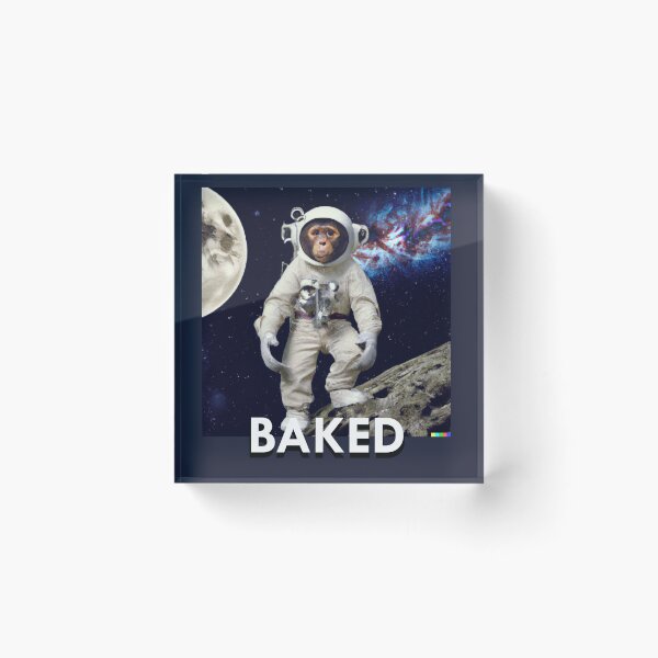 Item preview, Space monkey BAKED FUNNY | Monkey designed and sold by IntegriTee.
