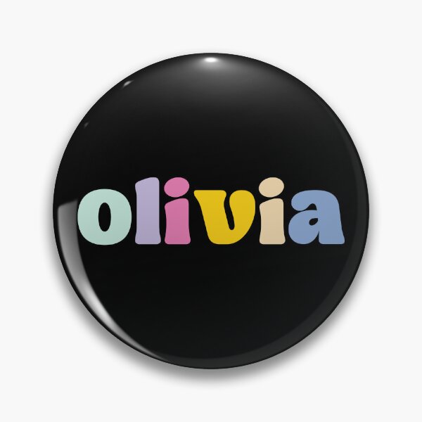 Item preview, Olivia - Custom name on colorful block font designed and sold by To the Lua.