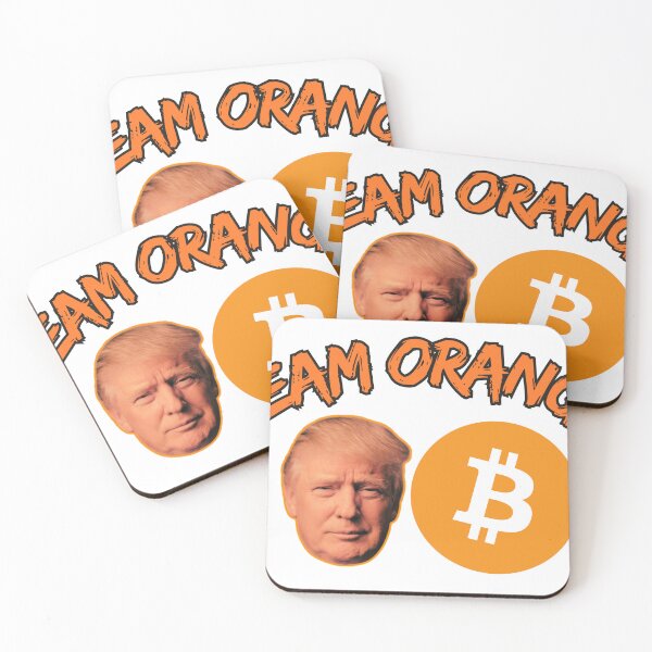 Item preview, TEAM ORANGE - Bitcoin and Trump designed and sold by MoxCrypto.