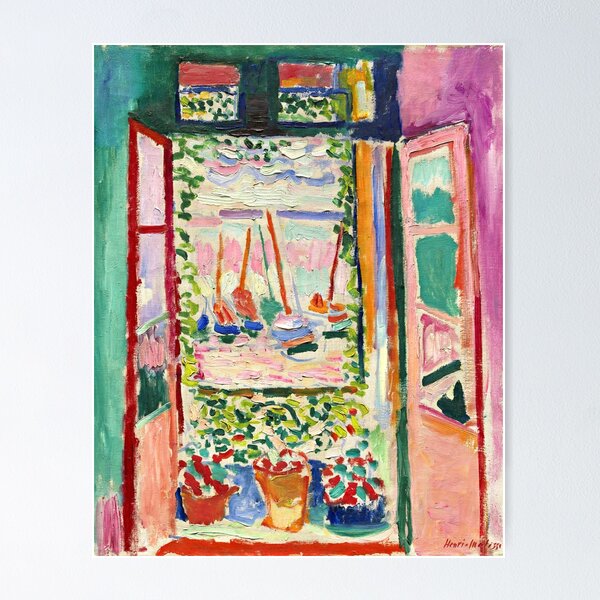 Item preview, Henri Matisse, Open Window, Collioure, 1905, Art Print, Fauvism, Modern Art, French Artist, Henri Matisse Art designed and sold by Artistic Gift Print.