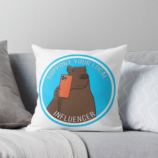 Item preview, Support Your Local Influencer Funny Capybara designed and sold by shopdiego.