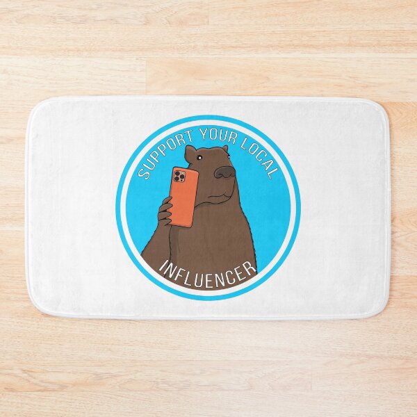 Item preview, Support Your Local Influencer Funny Capybara designed and sold by shopdiego.