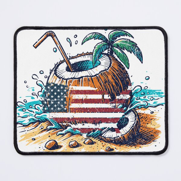 Item preview, summer of Coconut Tree Meme - Patriotic Kamala Statement USA Democrat designed and sold by VividVista.