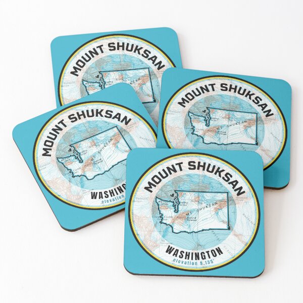 Item preview, Washington Souvenir Map - Mount Shuksan designed and sold by Willz Designz.