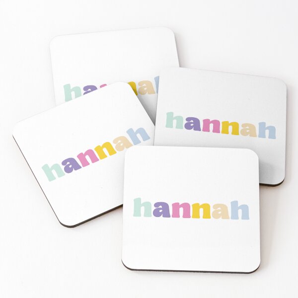 Item preview, Hannah - Custom name on colorful block font designed and sold by To the Lua.