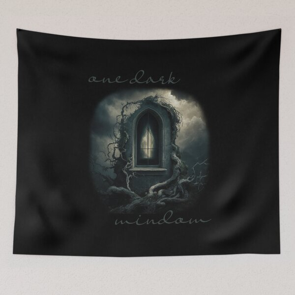 Item preview, One Dark Window | Quote sticker T-shirt designed and sold by RedCircleArt.