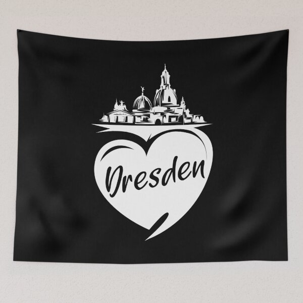 Item preview, Dresden Frauenkirche love heart symbol city silhouette icon designed and sold by AndreMi.