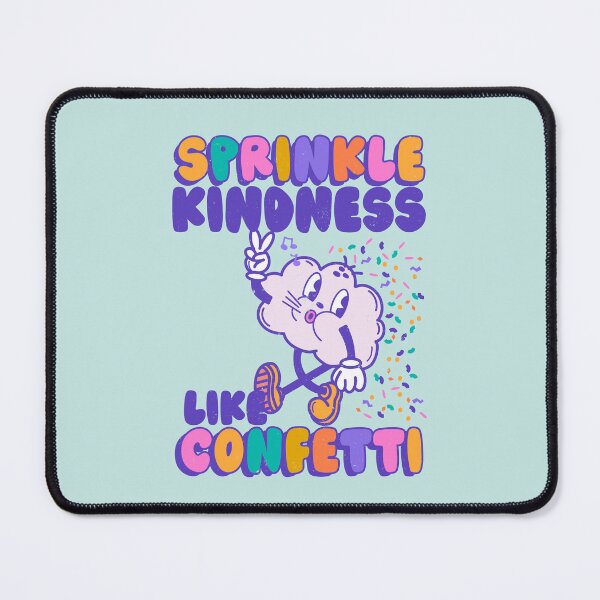 Item preview, Sprinkle Kindness Like Confetti Retro Cloud Art designed and sold by breebeedesigns.