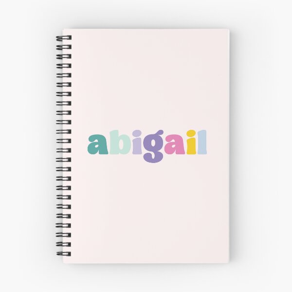 Item preview, Abigail - Custom name on colorful block font designed and sold by To the Lua.