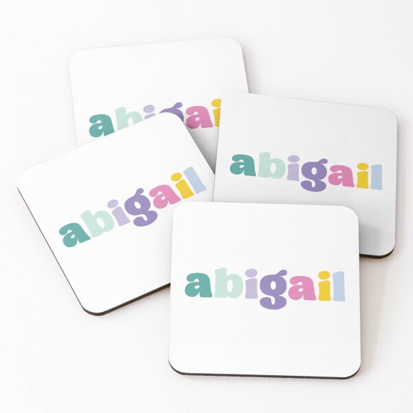 Item preview, Abigail - Custom name on colorful block font designed and sold by To the Lua.
