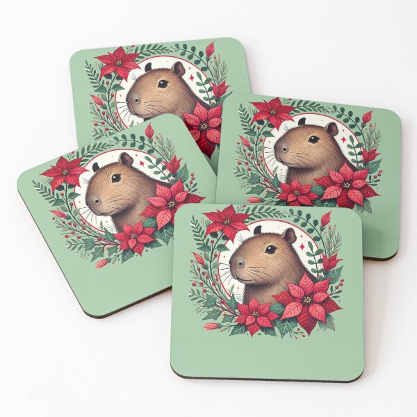 Item preview, Christmas Capybara designed and sold by FrictionMaxxing.