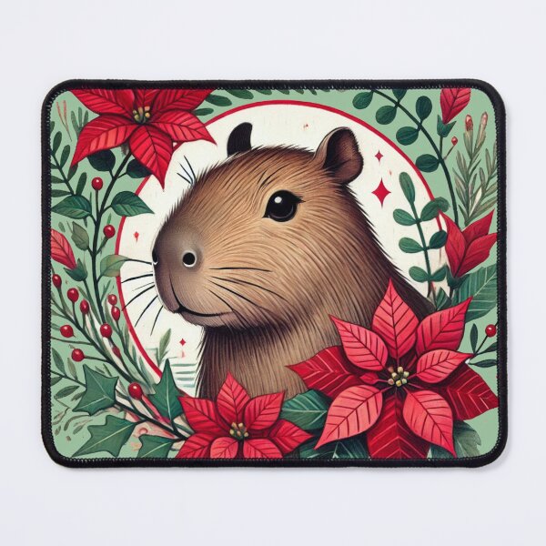 Item preview, Christmas Capybara designed and sold by FrictionMaxxing.