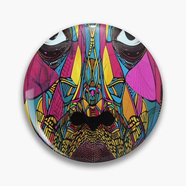 Item preview, Vibrant African Mosaic Portrait designed and sold by BubandAika.
