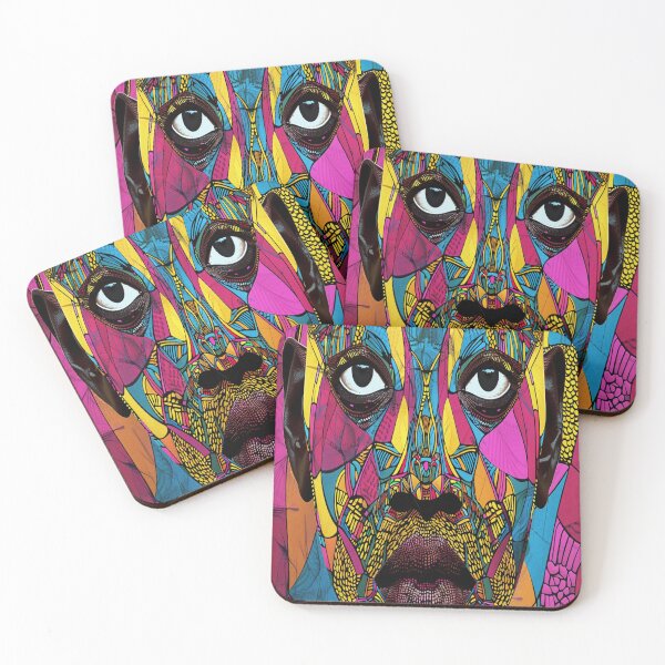 Item preview, Vibrant African Mosaic Portrait designed and sold by BubandAika.