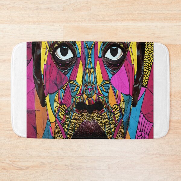 Item preview, Vibrant African Mosaic Portrait designed and sold by BubandAika.