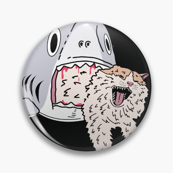 Item preview, shark eats cat designed and sold by Brexmore3.