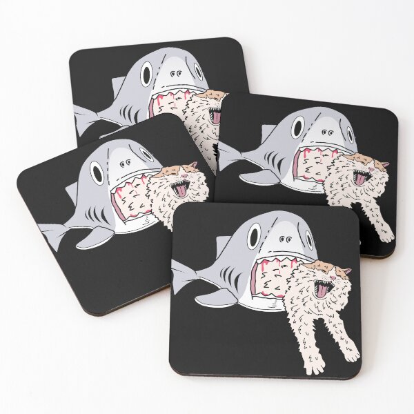 Item preview, shark eats cat designed and sold by Brexmore3.
