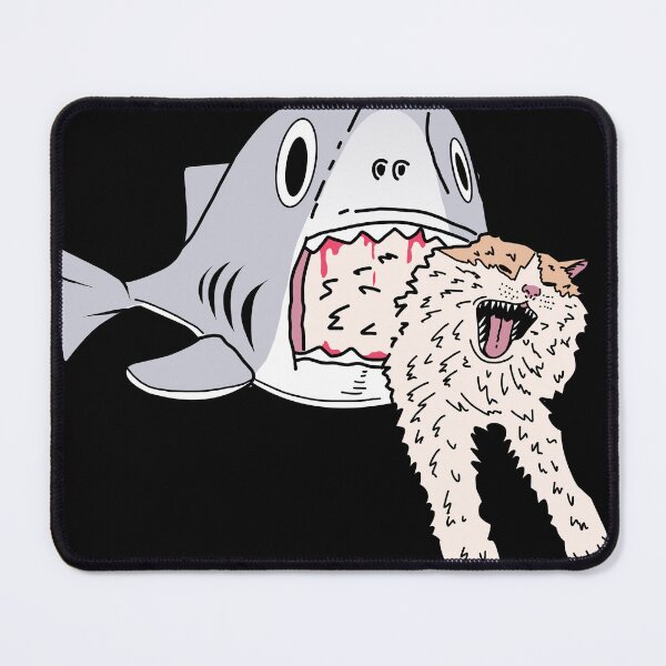 Item preview, shark eats cat designed and sold by Brexmore3.