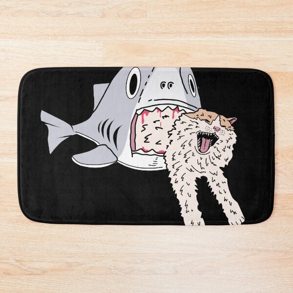 Item preview, shark eats cat designed and sold by Brexmore3.