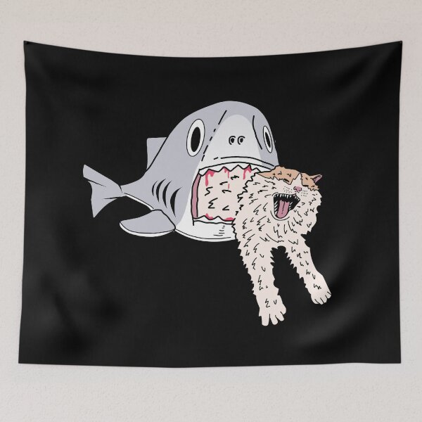 Item preview, shark eats cat designed and sold by Brexmore3.