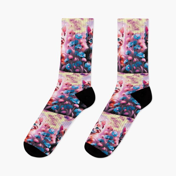 Item preview, Kitten in a Meadow- Pink Dreams designed and sold by agiee.