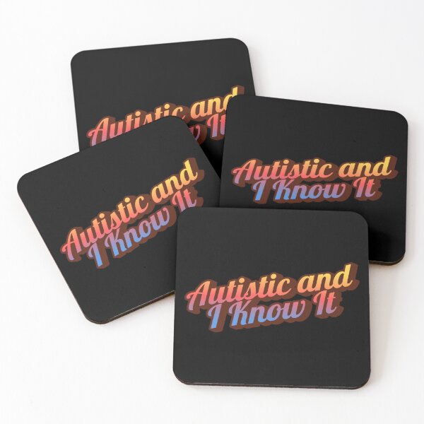 Item preview, "Postcard Glow - Autistic and I Know It" designed and sold by 3DAF.