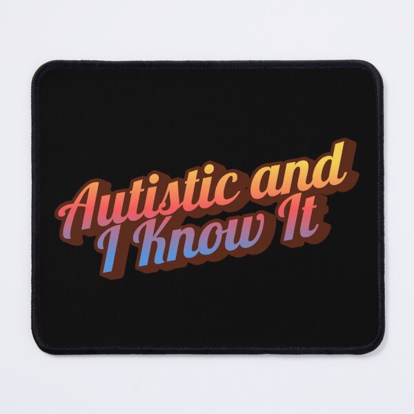 Item preview, "Postcard Glow - Autistic and I Know It" designed and sold by 3DAF.