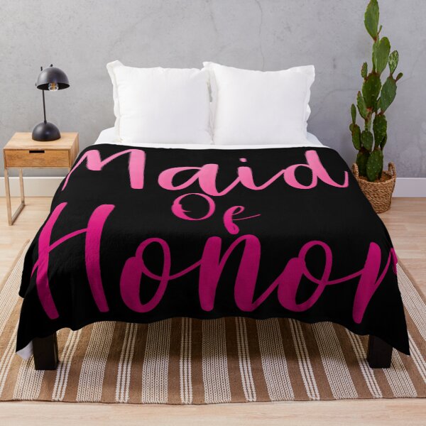 Item preview, Elegant simple Pink Maid of Honor Script Design designed and sold by Unitepeople.