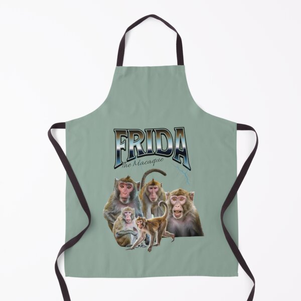 Item preview, Bootleg style T-shirt for  Macaque lovers: Frida the Macaque: Classic Canine Style designed and sold by Gadget80.
