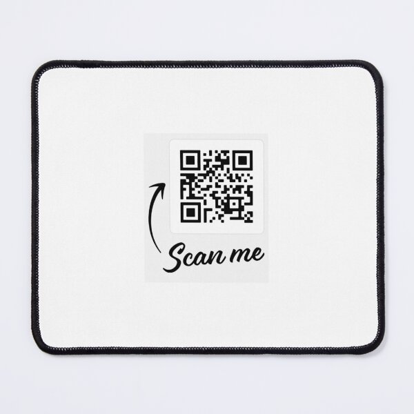 Artikelvorschau, Rickroll QR-Code Weiß Schwarz entworfen und verkauft von dirarr.