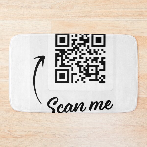 Item preview, Rickroll QR Code White Black designed and sold by dirarr.