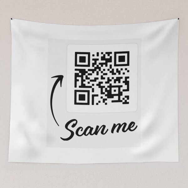 Item preview, Rickroll QR Code White Black designed and sold by dirarr.
