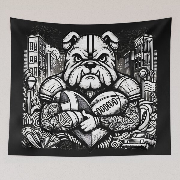 Item preview, Bulldogs’ Pigment Prowess: Artistic Dominance designed and sold by zoughlal.